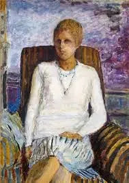 Jeune fille au corsage blanc (Mlle Leïla Claude Anet) - Pierre Bonnard image 1 reproduction réalisée par Alpha Reproduction