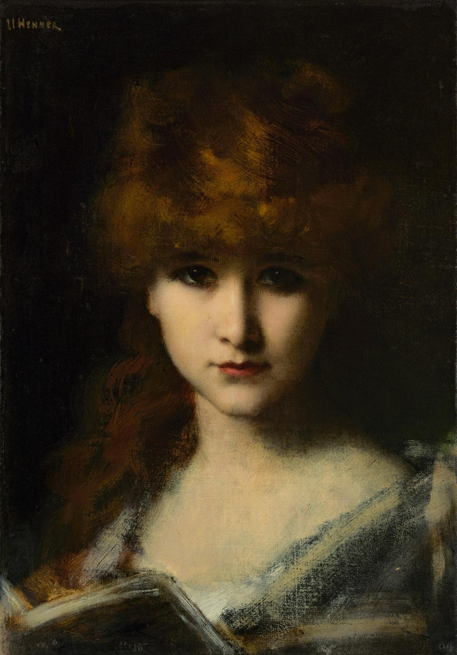 Jeune fille au livre - Jean-Jacques Henner