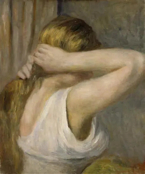 Jeune fille aux bras levés - Pierre-Auguste Renoir image 1 reproduction de peinture à l’huile