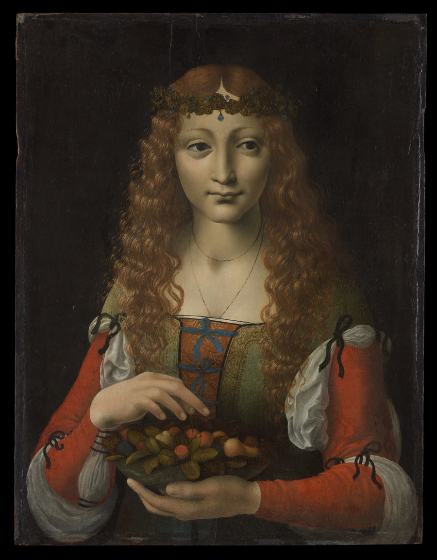 Jeune fille aux cerises - Marco d'Oggiono