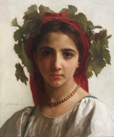 Jeune fille couronnée de pampres (1874) - Bouguereau