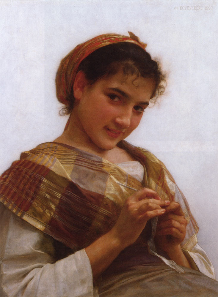 Jeune fille au crochet (1889) - Bouguereau