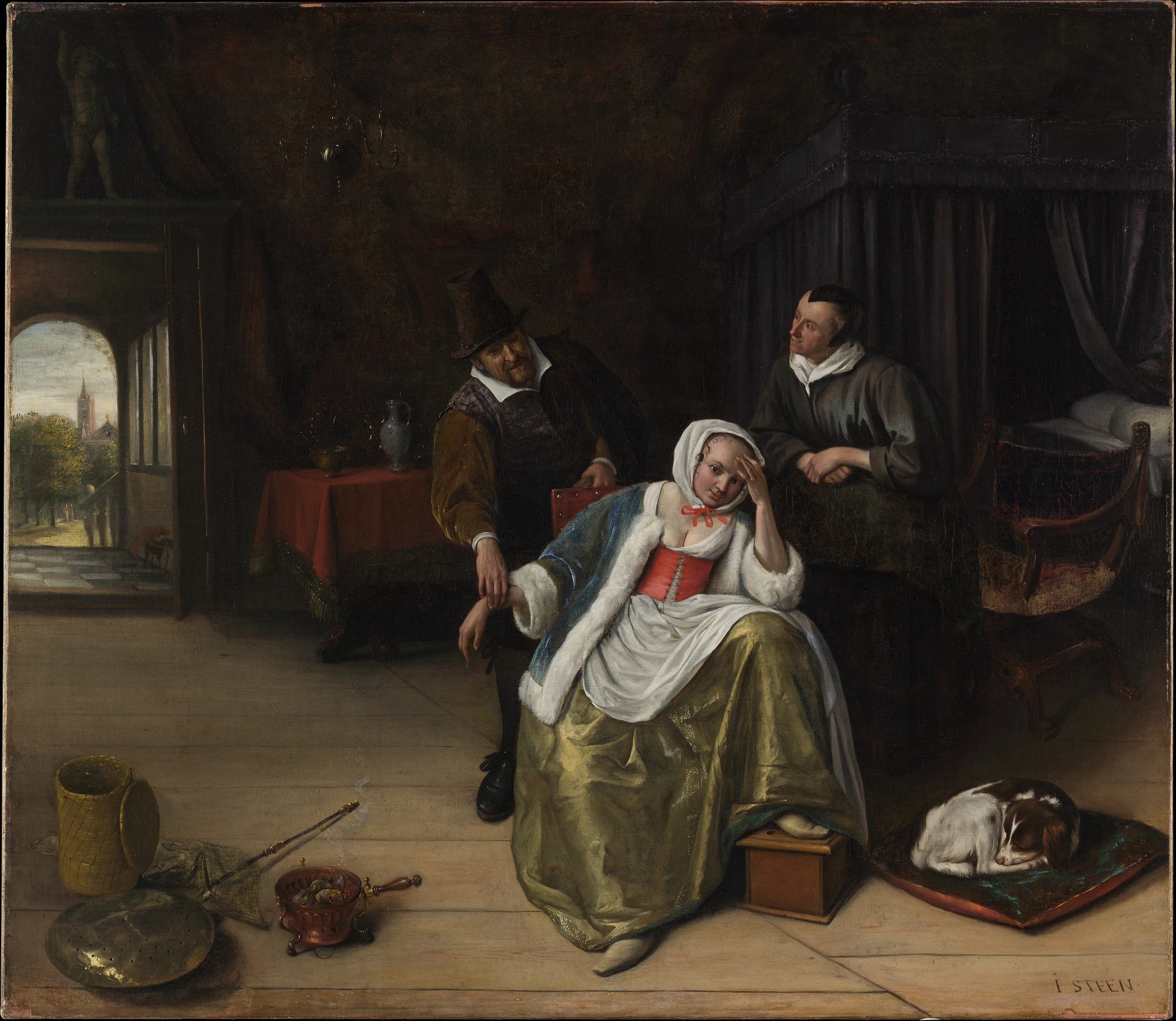 La jeune fille en mal d'amour - Jan Steen