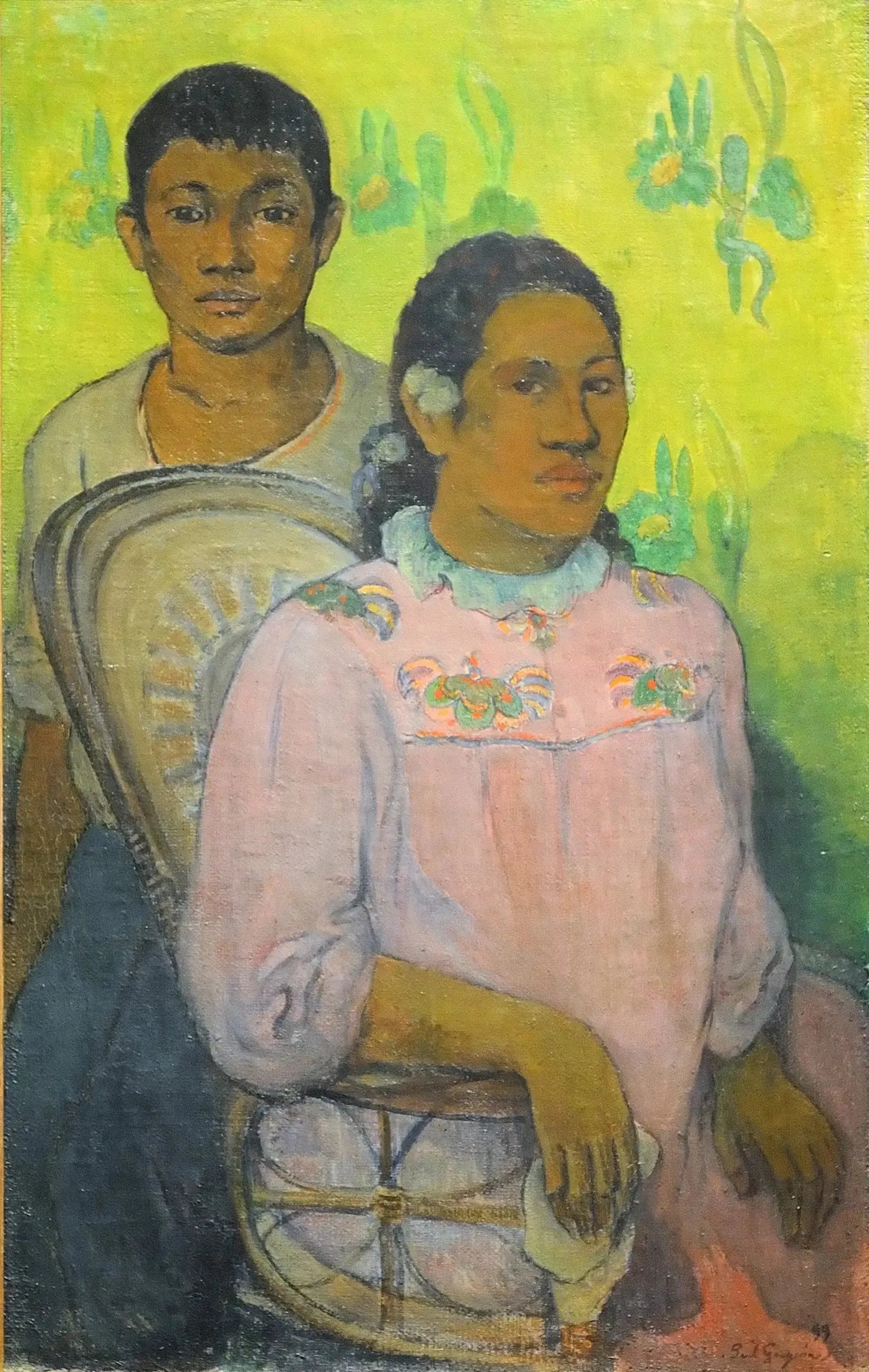 Jeune Fille et Garçon - Paul Gauguin image 1 reproduction artisanale de tableau
