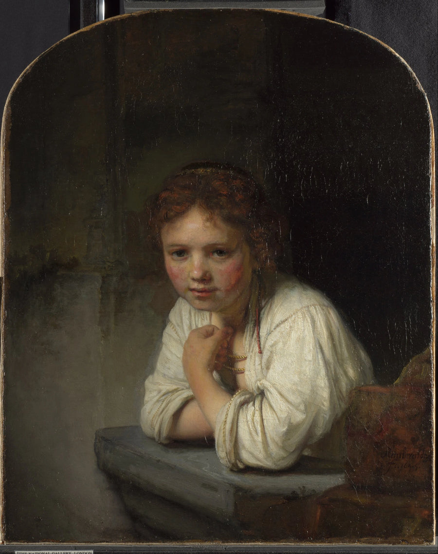 Jeune fille à la fenêtre – Rembrandt, 1645