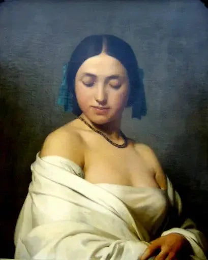 Jeune Fille - Hippolyte Flandrin image 1 reproduction artisanale de tableau