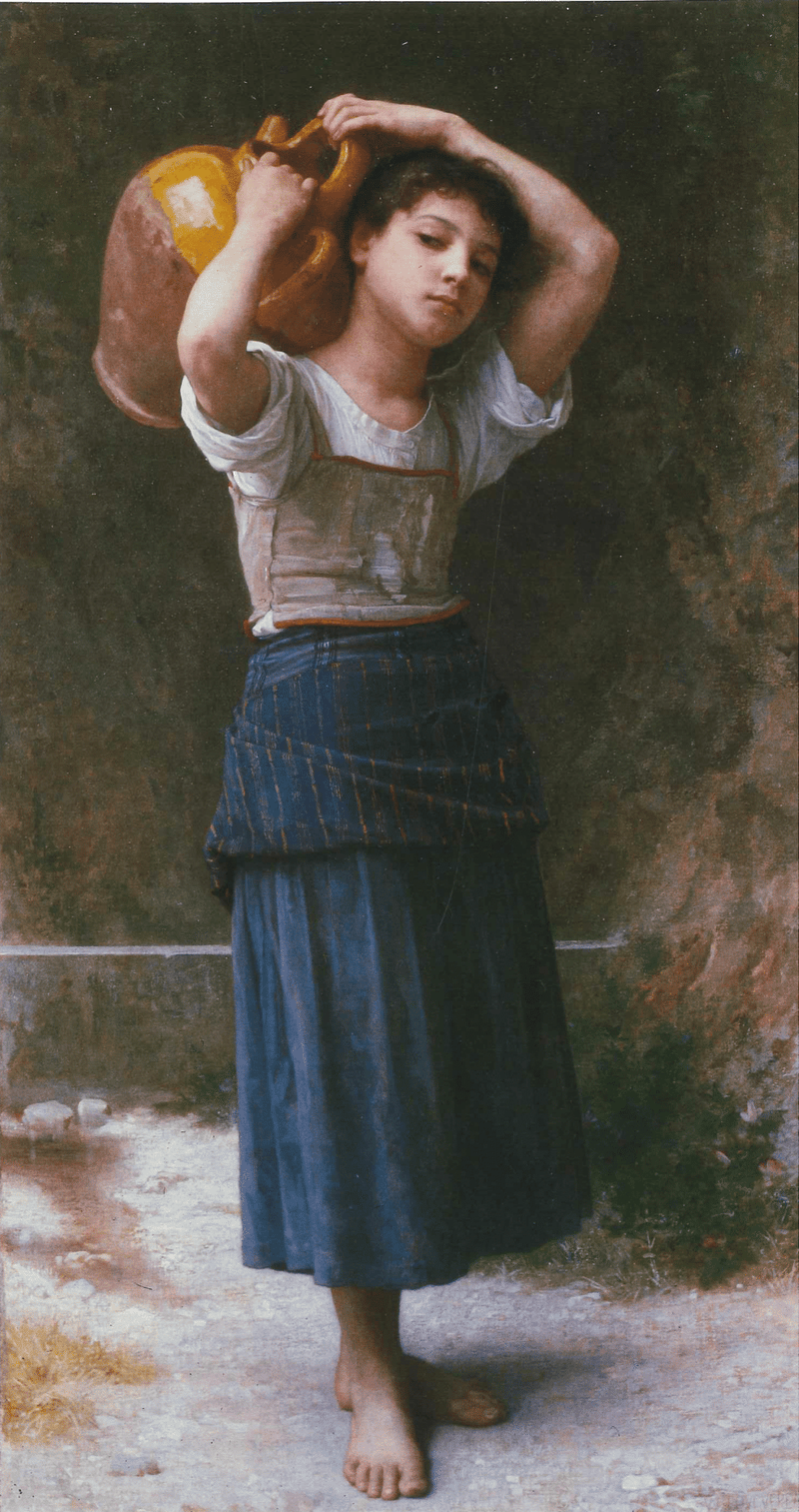 Jeune fille portant une cruche - Bouguereau