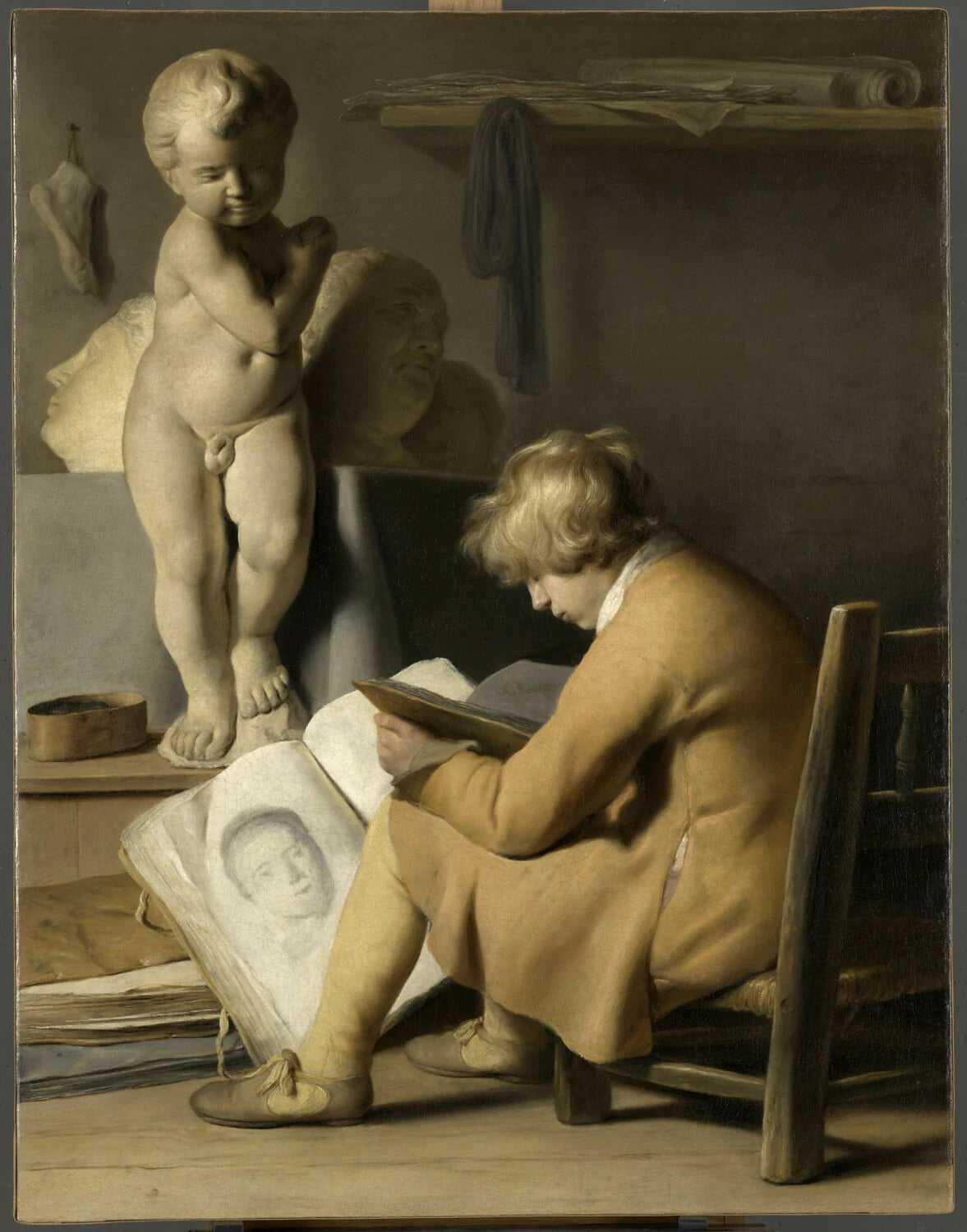 Jeune garçon à l'atelier ou Le Jeune Dessinateur, dit aussi Le Petit Dessinateur - Jan Lievens