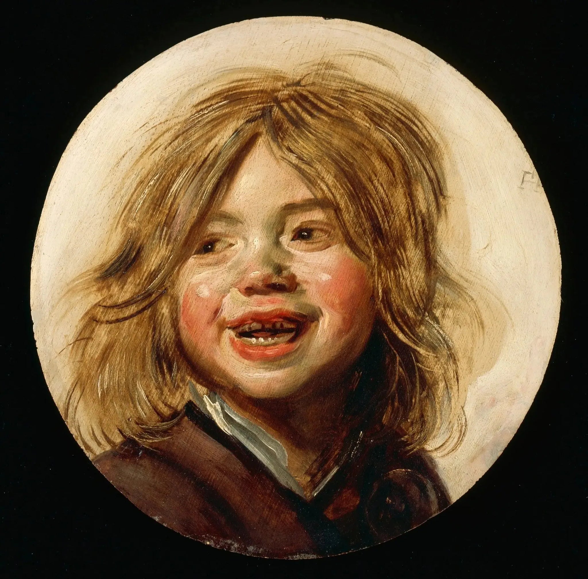 Jeune garçon riant - Frans Hals image 1 reproduction artisanale de tableau