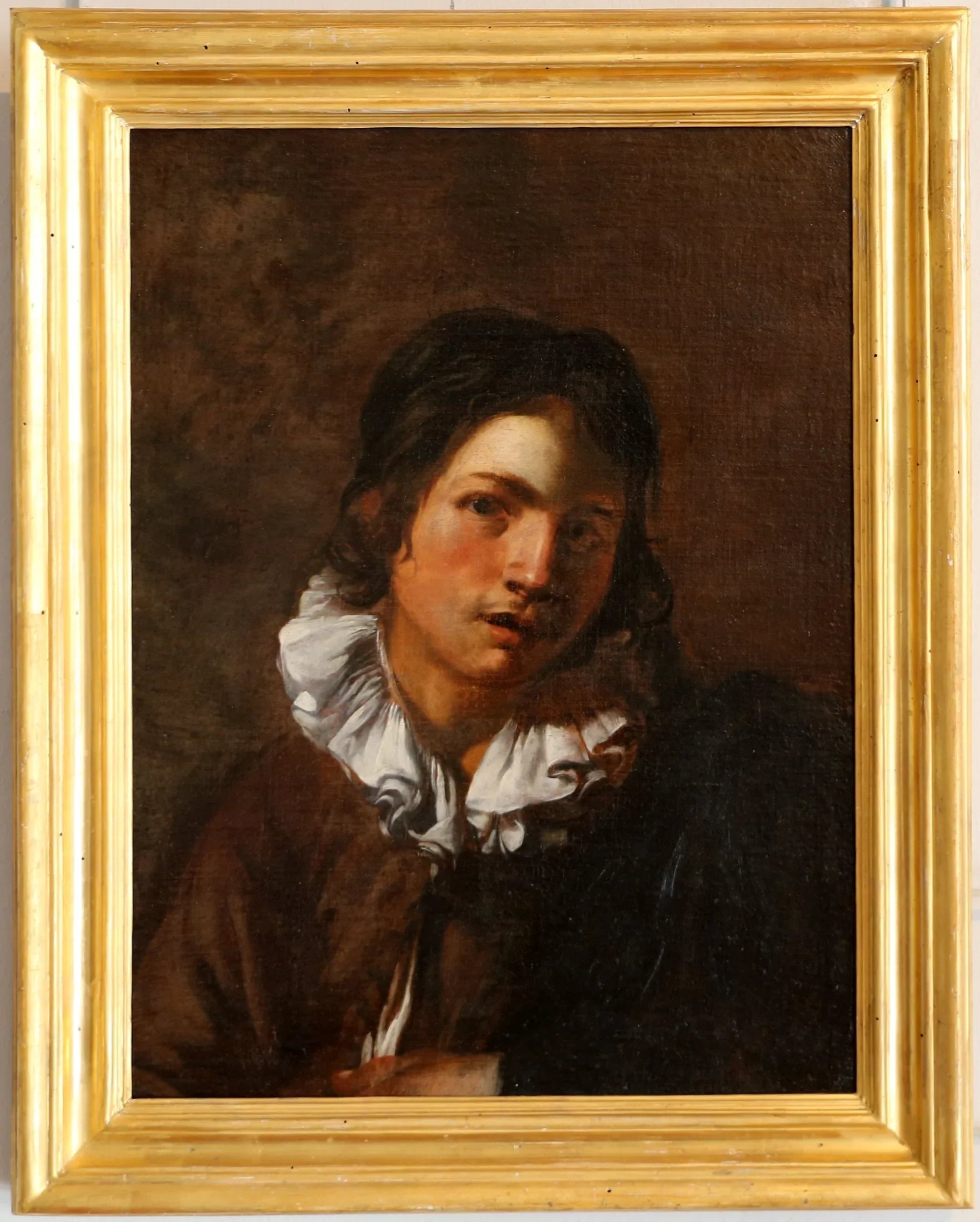 Jeune homme à la collerette - Simon Vouet image 1 copie peinte à la main à l’huile