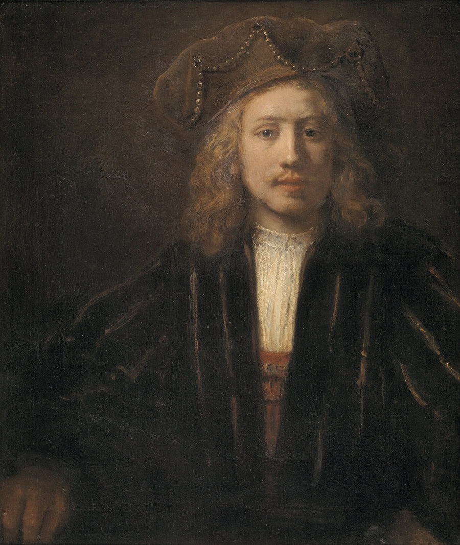 Jeune homme au bonnet bordé de perles – Samuel van Hoogstraten