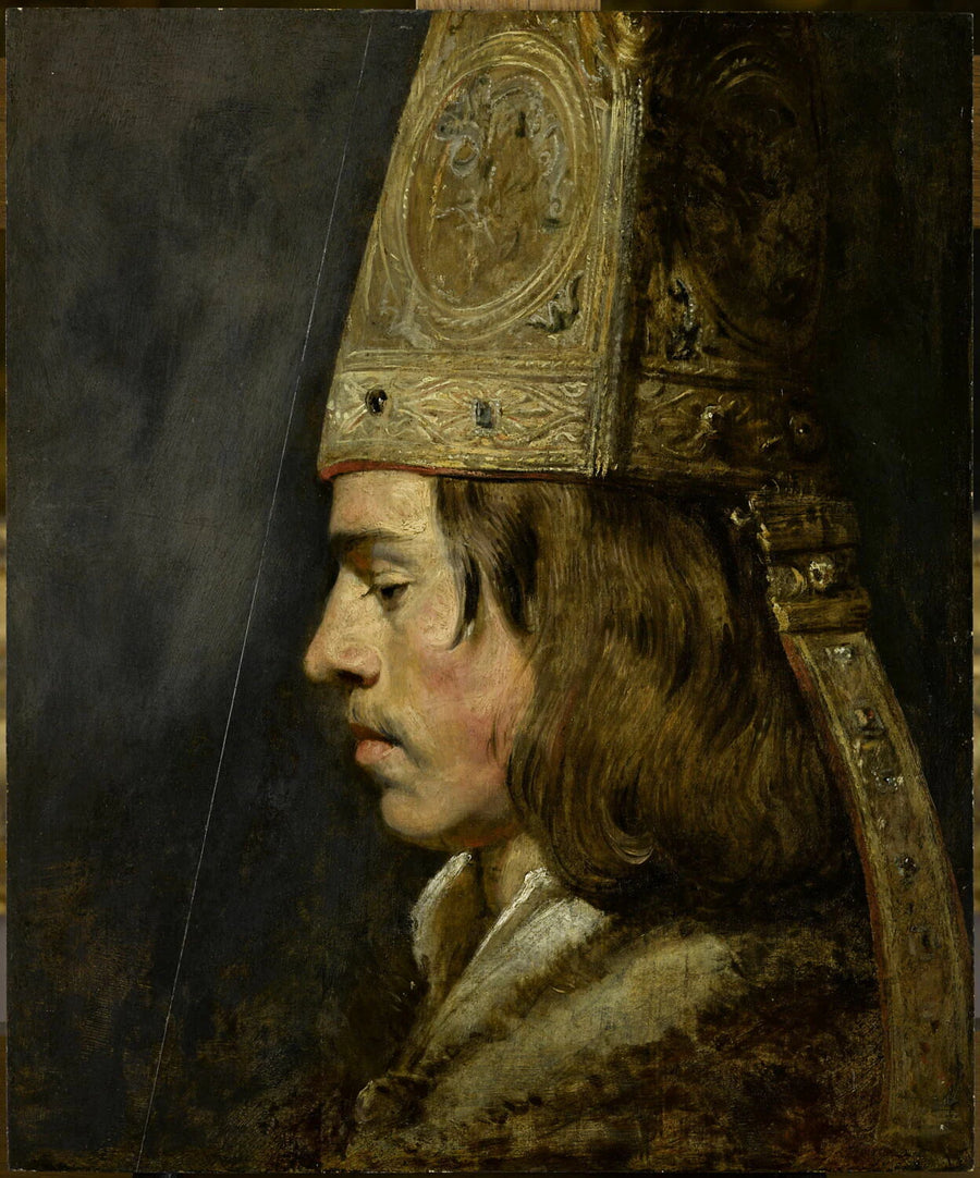Jeune homme à la mitre, tête d'étude - Pieter van Mol