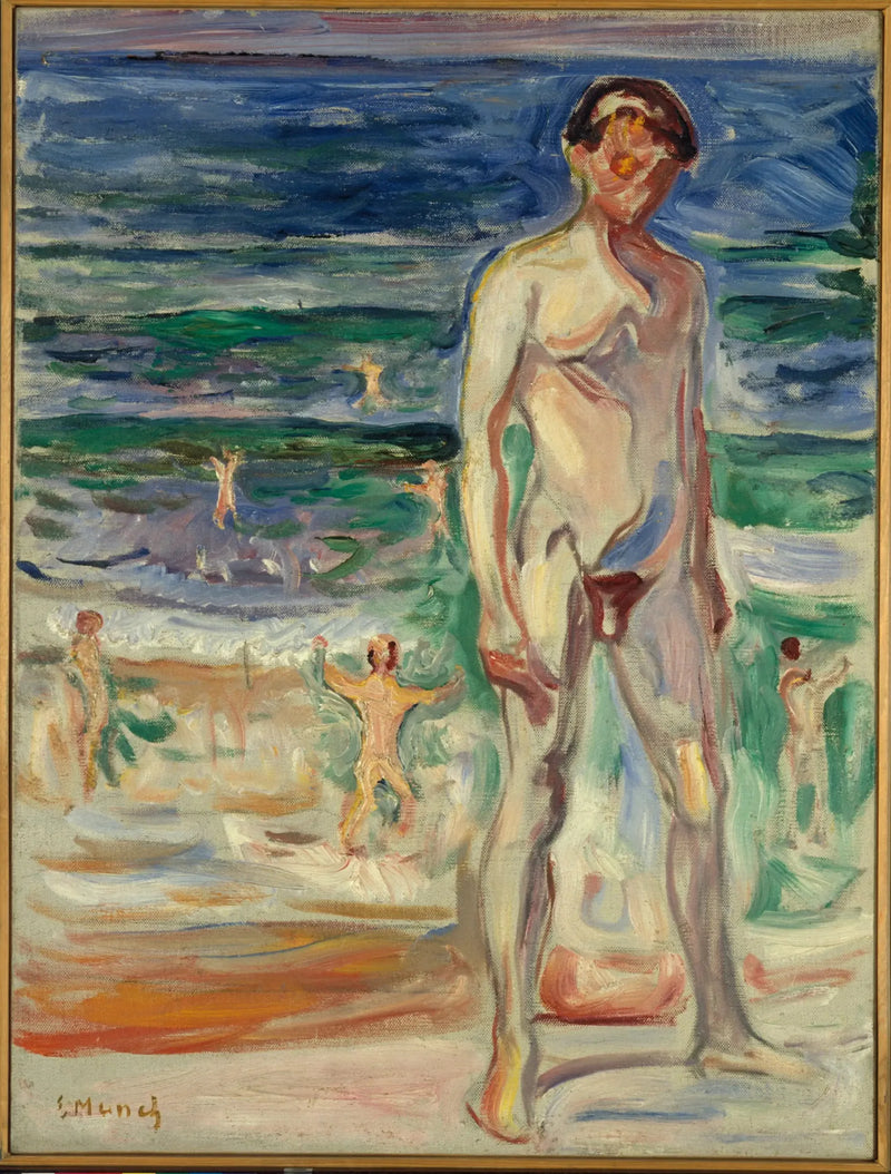 Jeune homme sur la plage - Edvard Munch