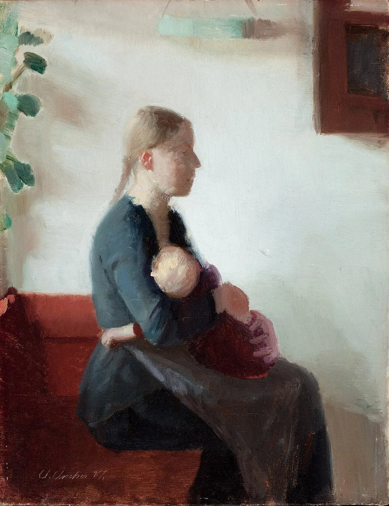 Jeune mère avec son enfant - Anna Ancher