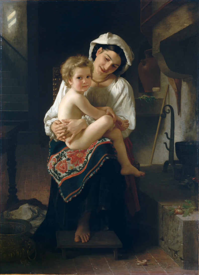 Jeune Mère contemplant son enfant - Bouguereau