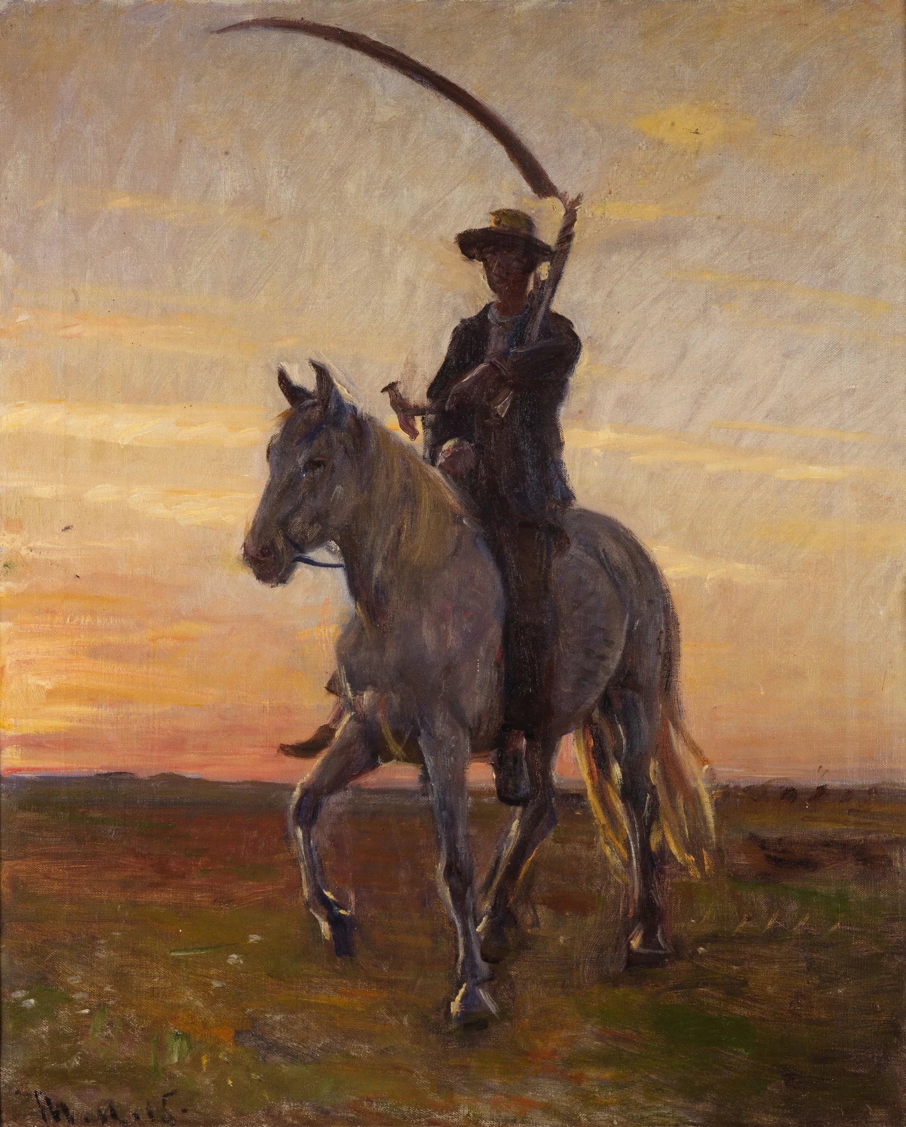 Jeune moissonneur rentrant chez lui à pied. - Michael Peter Ancher image 1 copie de tableau peinte à la main