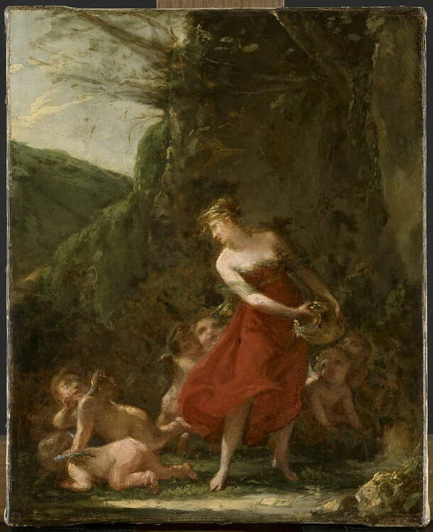 Jeune naïade lutinée par des amours - Pierre-Paul Prud'hon