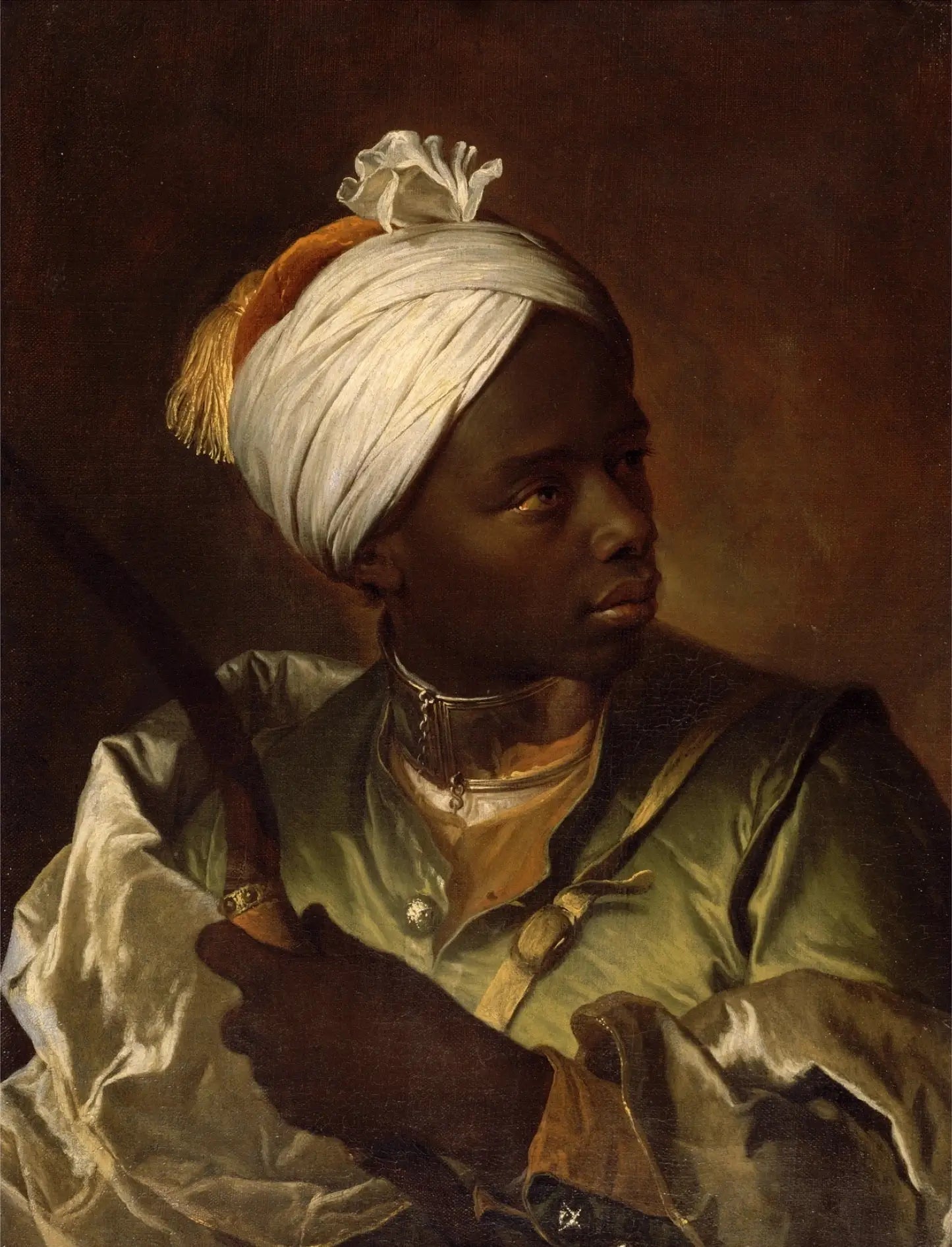 Jeune Nègre tenant un arc - Hyacinthe Rigaud image 1 reproduction réalisée par Alpha Reproduction
