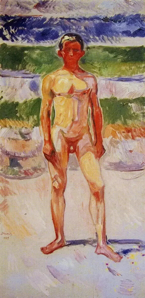 Jeune Personne - Edvard Munch image 1 copie peinte à la main à l’huile