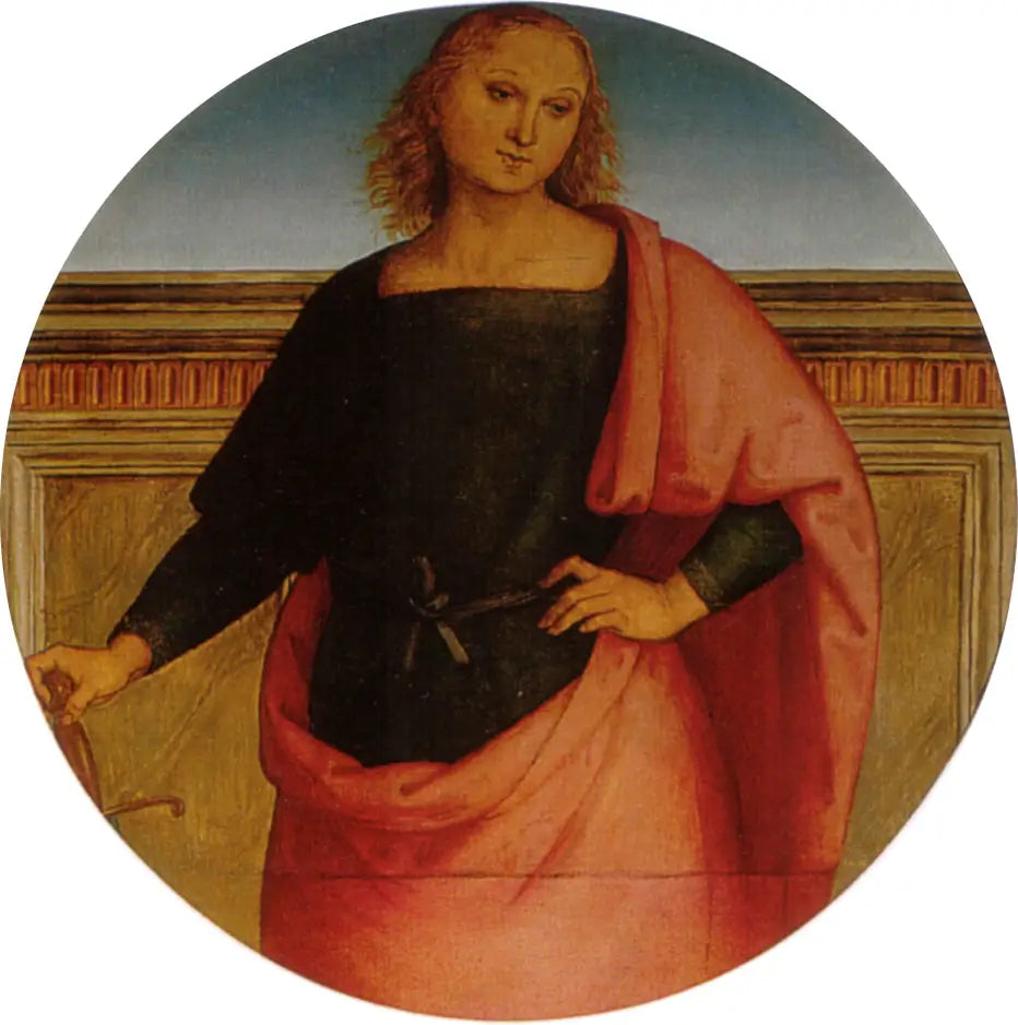 Jeune saint avec une épée - Pietro Perugino image 1 reproduction d’œuvre d’art à l’huile