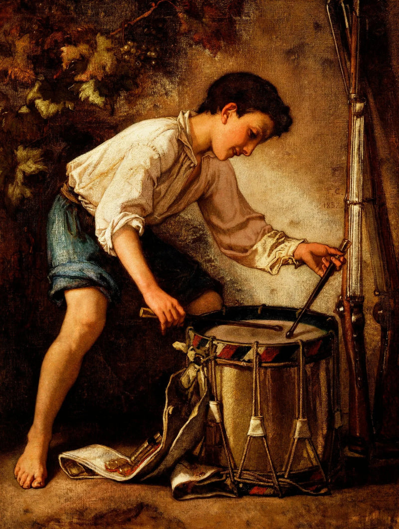 Jeune tambour, vue de profil - Thomas Couture