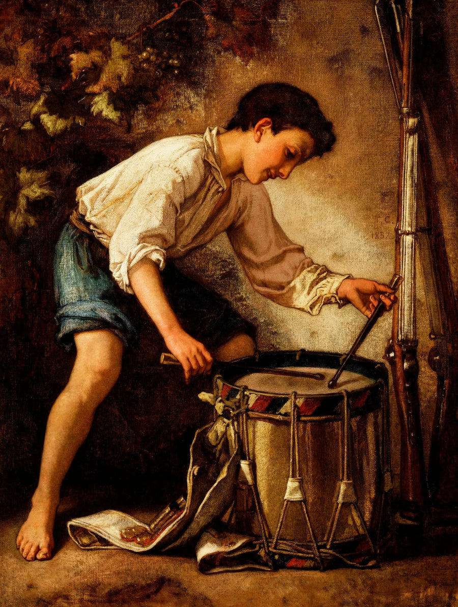 Jeune tambour, vue de profil - Thomas Couture