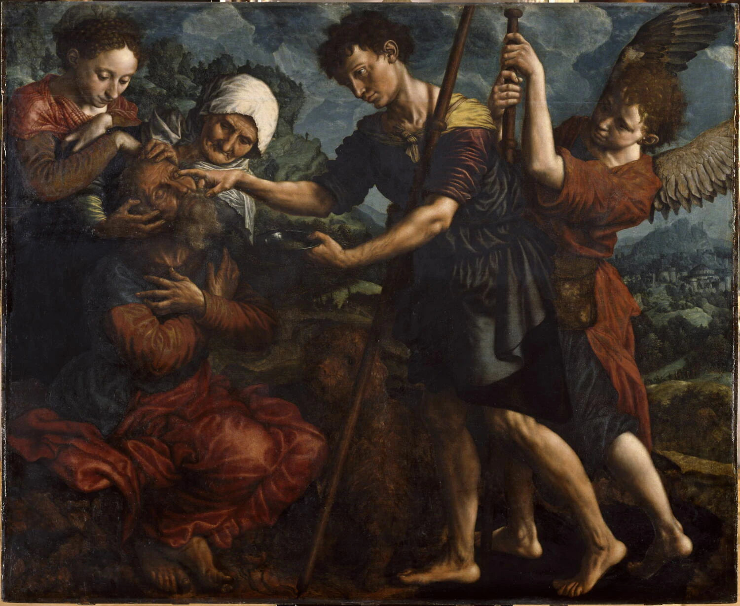 Le jeune Tobie rend la vue à son père - Jan Sanders van Hemessen