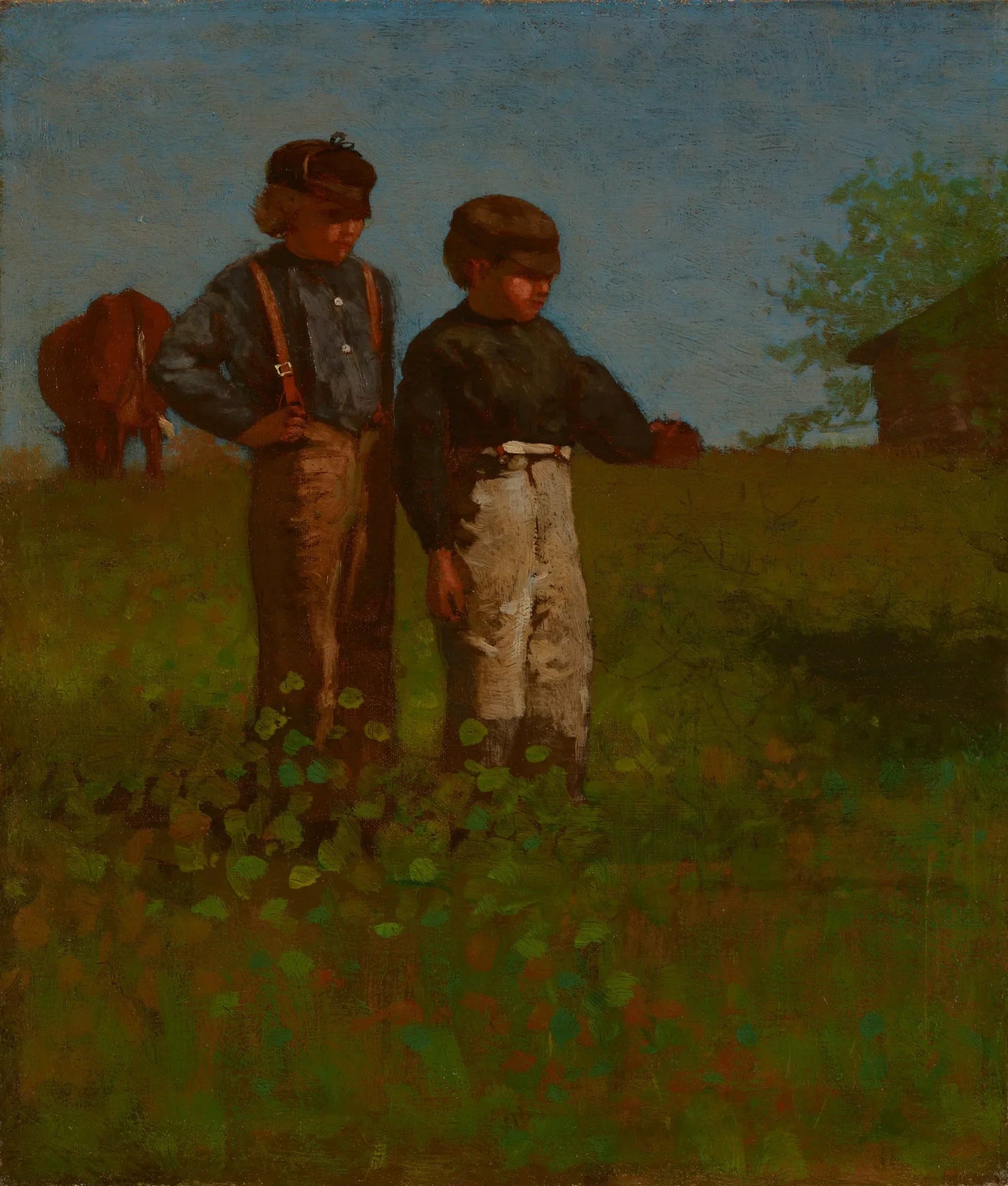 Jeunes agriculteurs - Winslow Homer image 1 tableau peint à l’huile sur toile