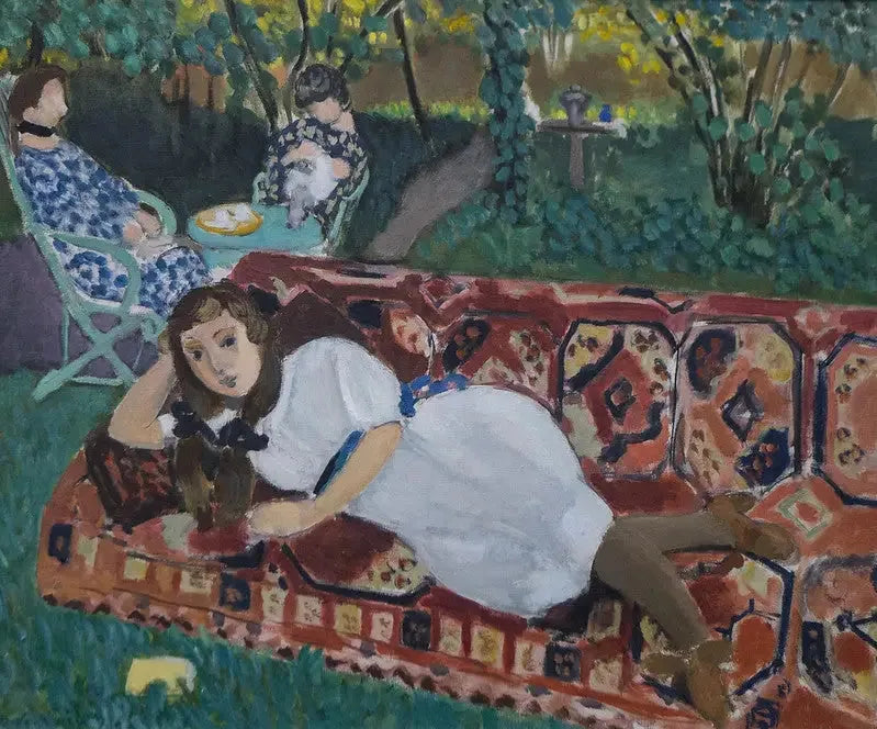 Jeunes Filles au jardin - Henri Matisse image 1 copie de tableau peinte à la main