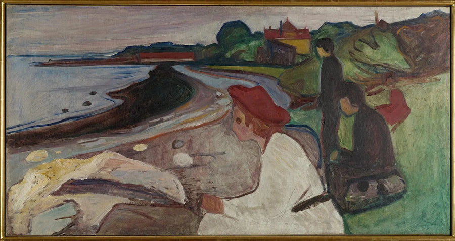 Jeunes Personnes sur la plage (Frise Linde) - Edvard Munch
