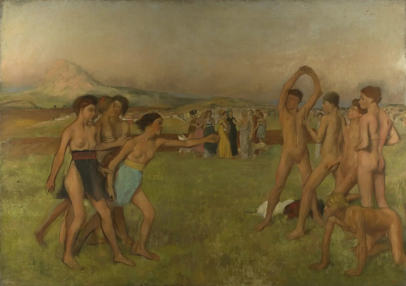 Jeunes Spartiates à l'entraînement - Edgar Degas