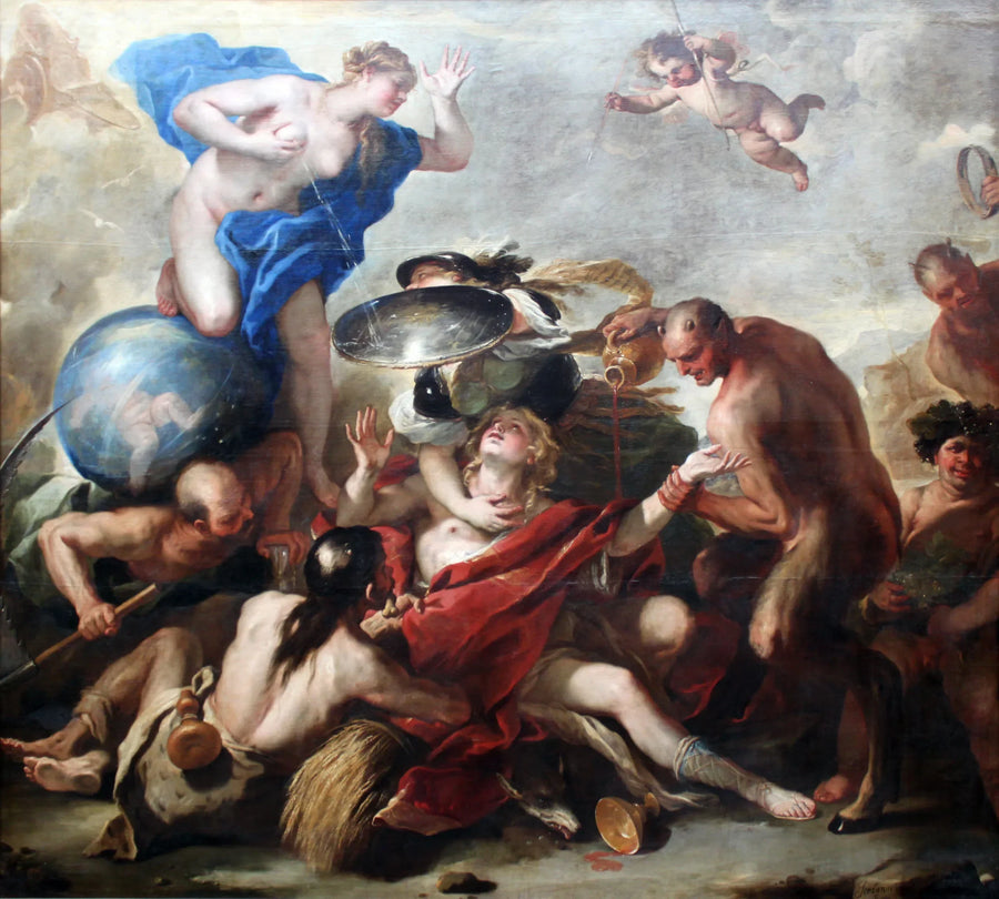 Jeunesse tentée par les vices - Luca Giordano