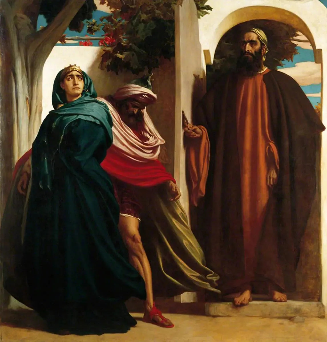 Jézabel et Achab - Frederic Leighton image 1 copie peinte à la main à l’huile