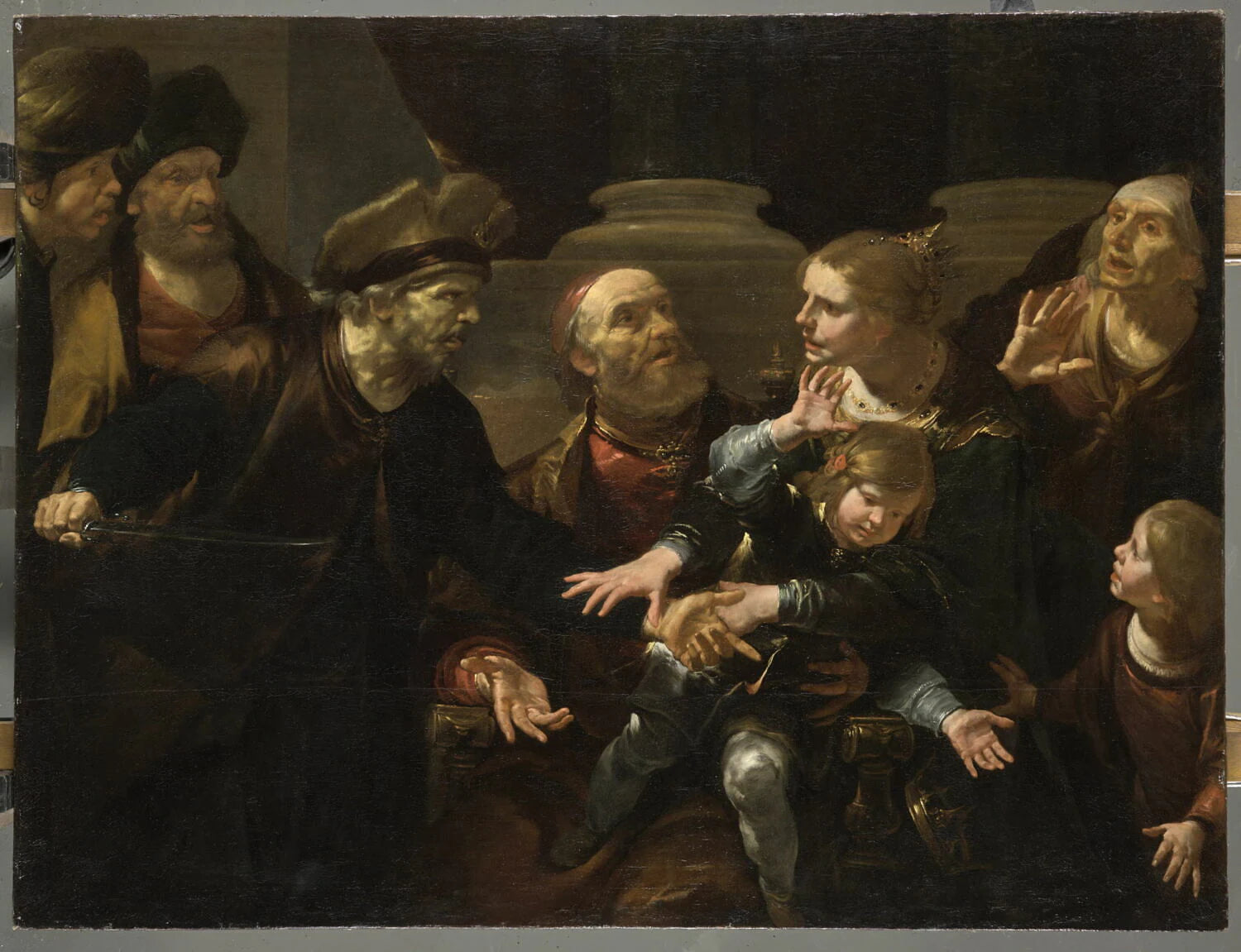 Joas sauvé de la persécution d'Athalie - Gioacchino Assereto