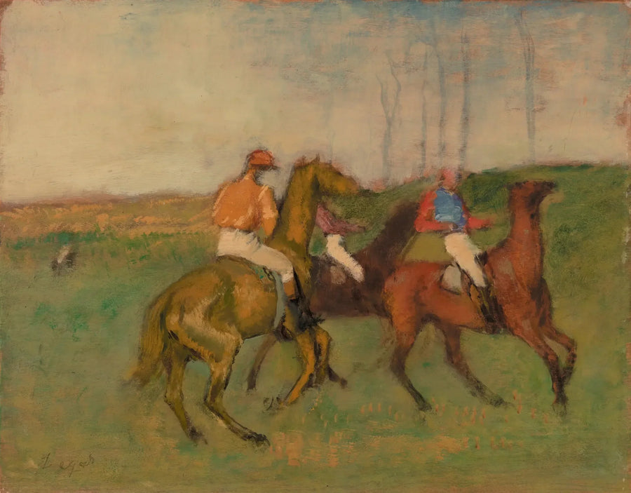 Jockeys et chevaux de course - Edgar Degas