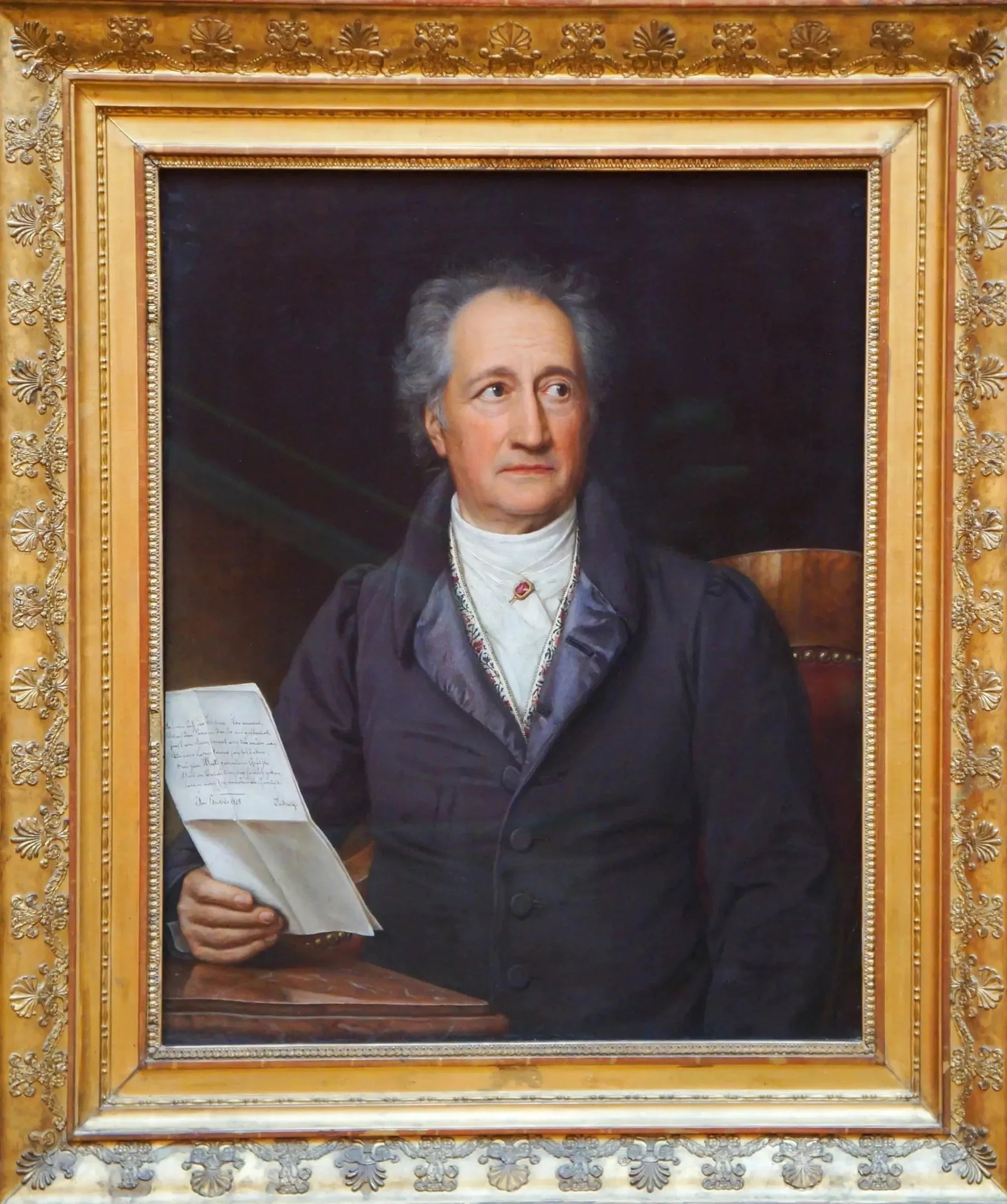 Johann Wolfgang von Goethe - Joseph Karl Stieler image 1 reproduction artisanale de tableau