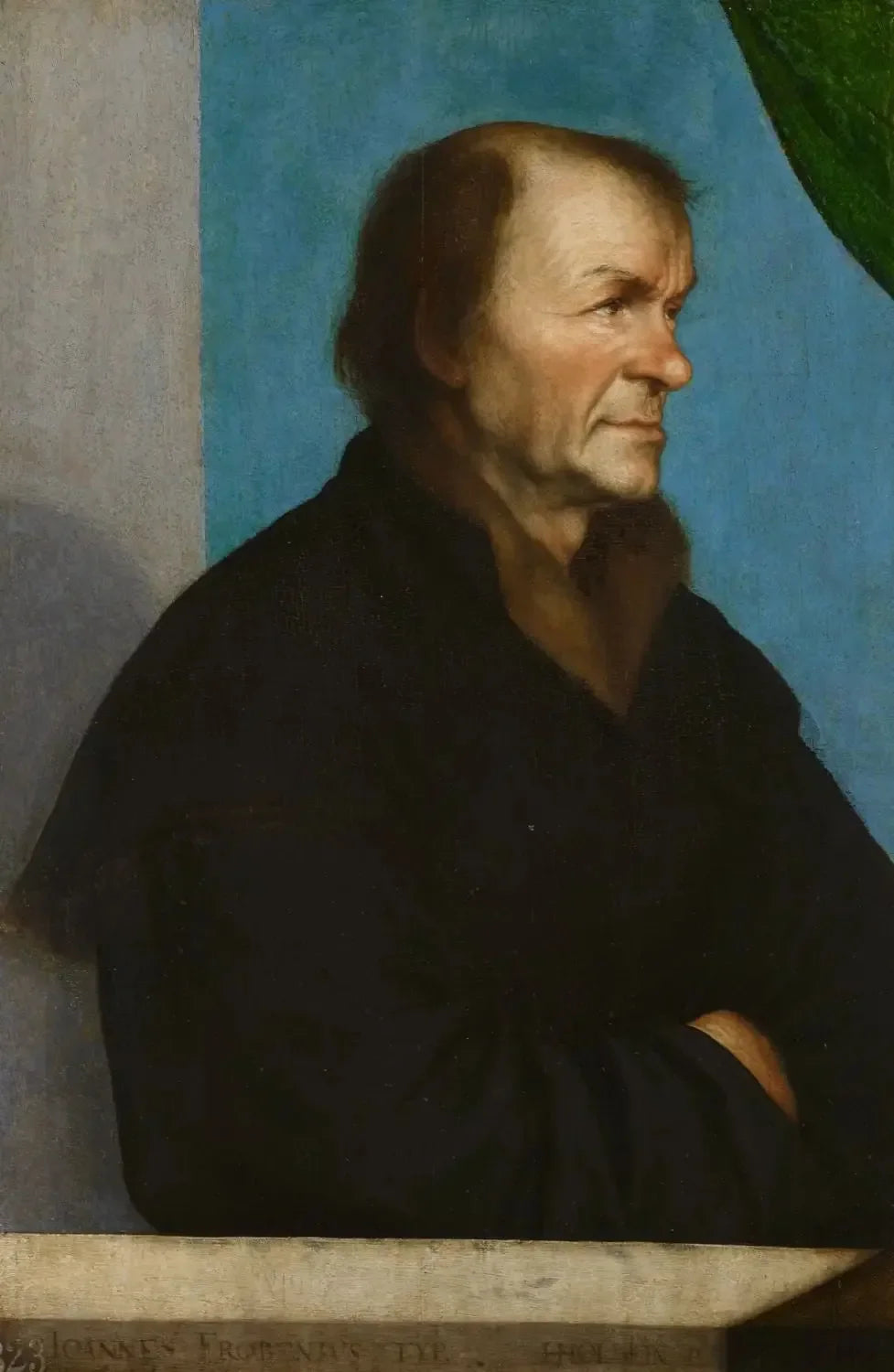 Johannes Froben (1460-1527) - Hans Holbein le Jeune image 1 reproduction artisanale de tableau