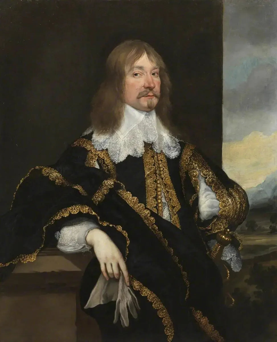 John, baron Craven de Ryton - Antoine van Dyck image 1 copie peinte à la main à l’huile