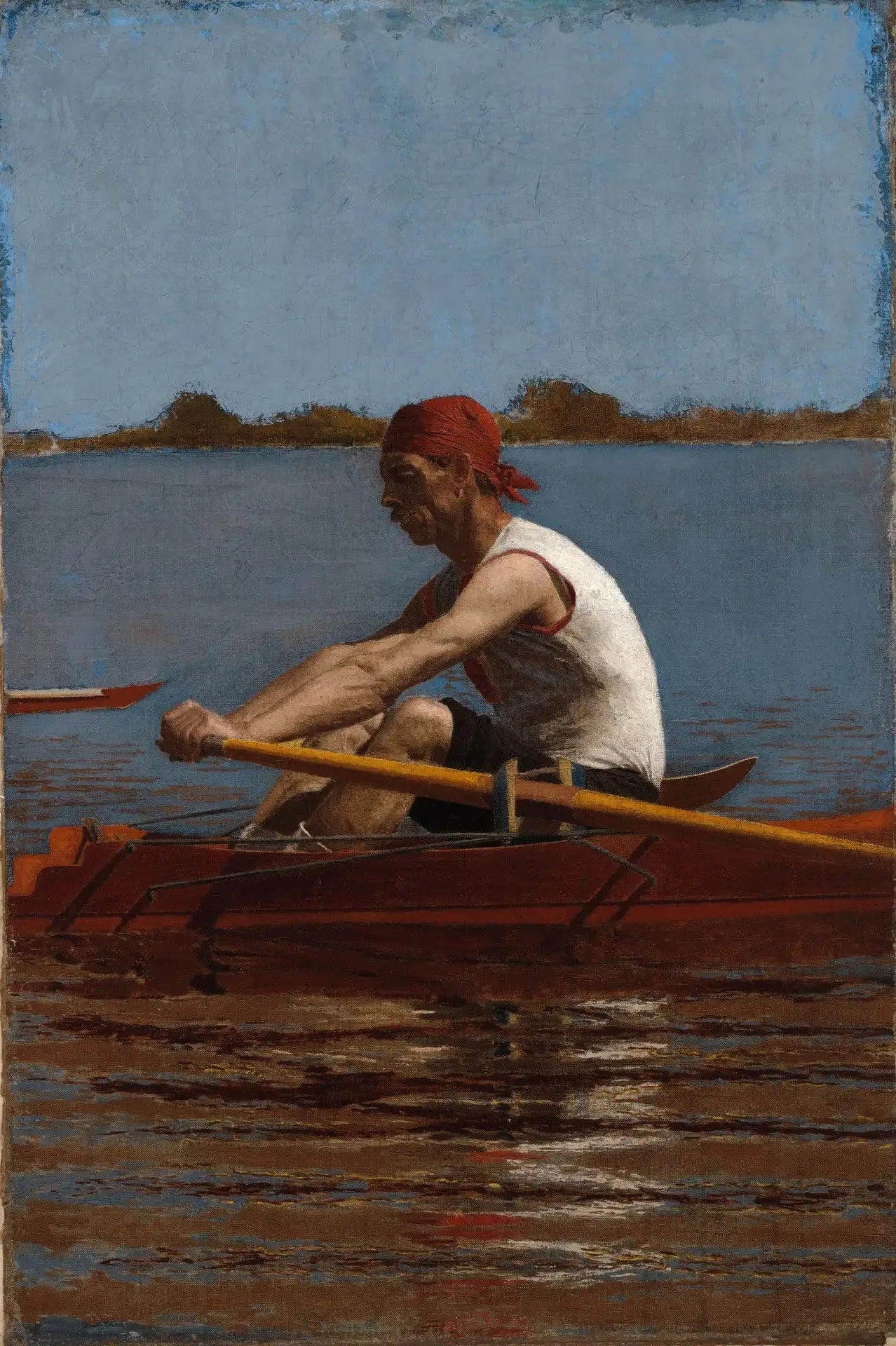 John Biglin dans un skiff - Thomas Eakins image 1 reproduction de peinture à l’huile