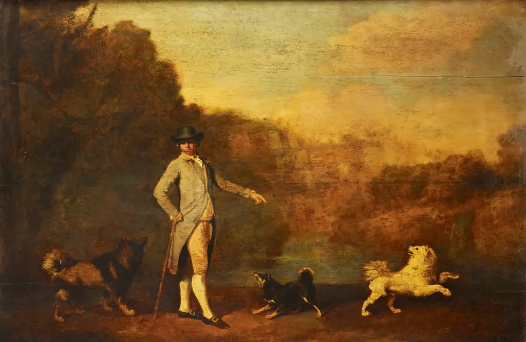 John Christian Santhague (mort en 1.821) - George Stubbs image 1 reproduction artisanale de tableau