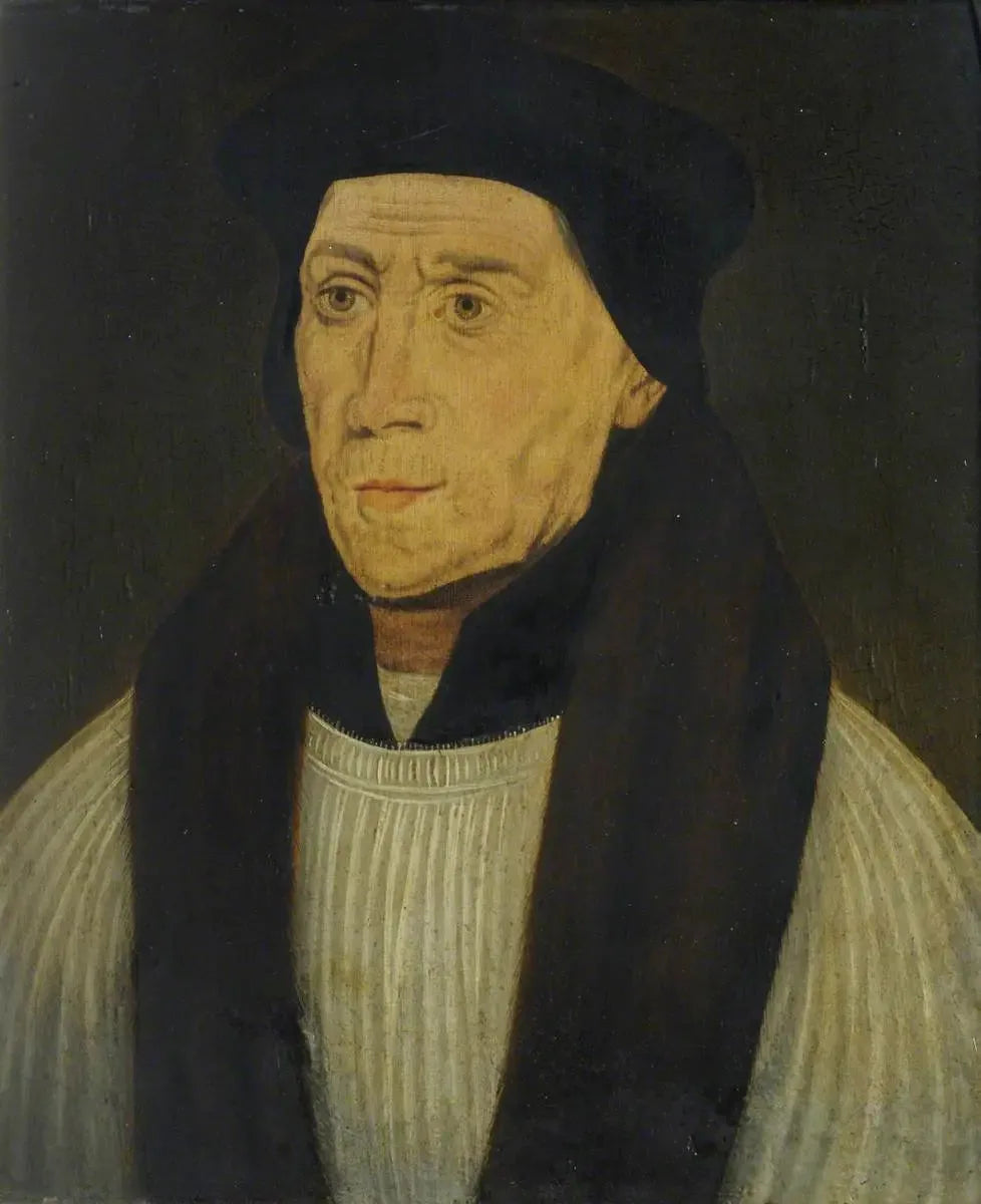 John Fisher (1459–1535), Bishop of Rochester, First Lady Margaret Professor of Divinity (1503), Roman Catholic Martyr - Hans Holbein le Jeune image 1 reproduction artisanale de tableau