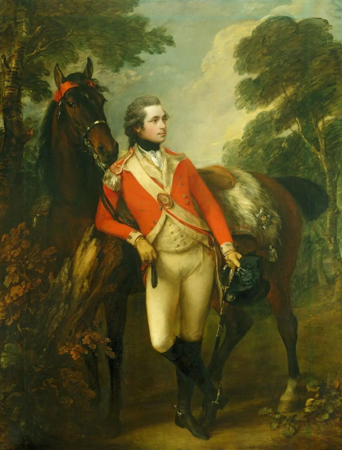John Hayes St Léger (1765-1800) - Thomas Gainsborough image 1 reproduction artisanale de tableau