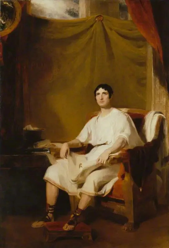 John Philip Kemble dans le rôle de Caton - Thomas Lawrence image 1 copie peinte à la main à l’huile