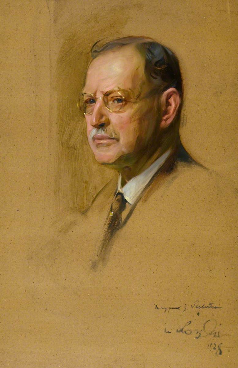 John Robertson (1862–1943), marchand d'art - Philip de László image 1 reproduction artisanale de tableau