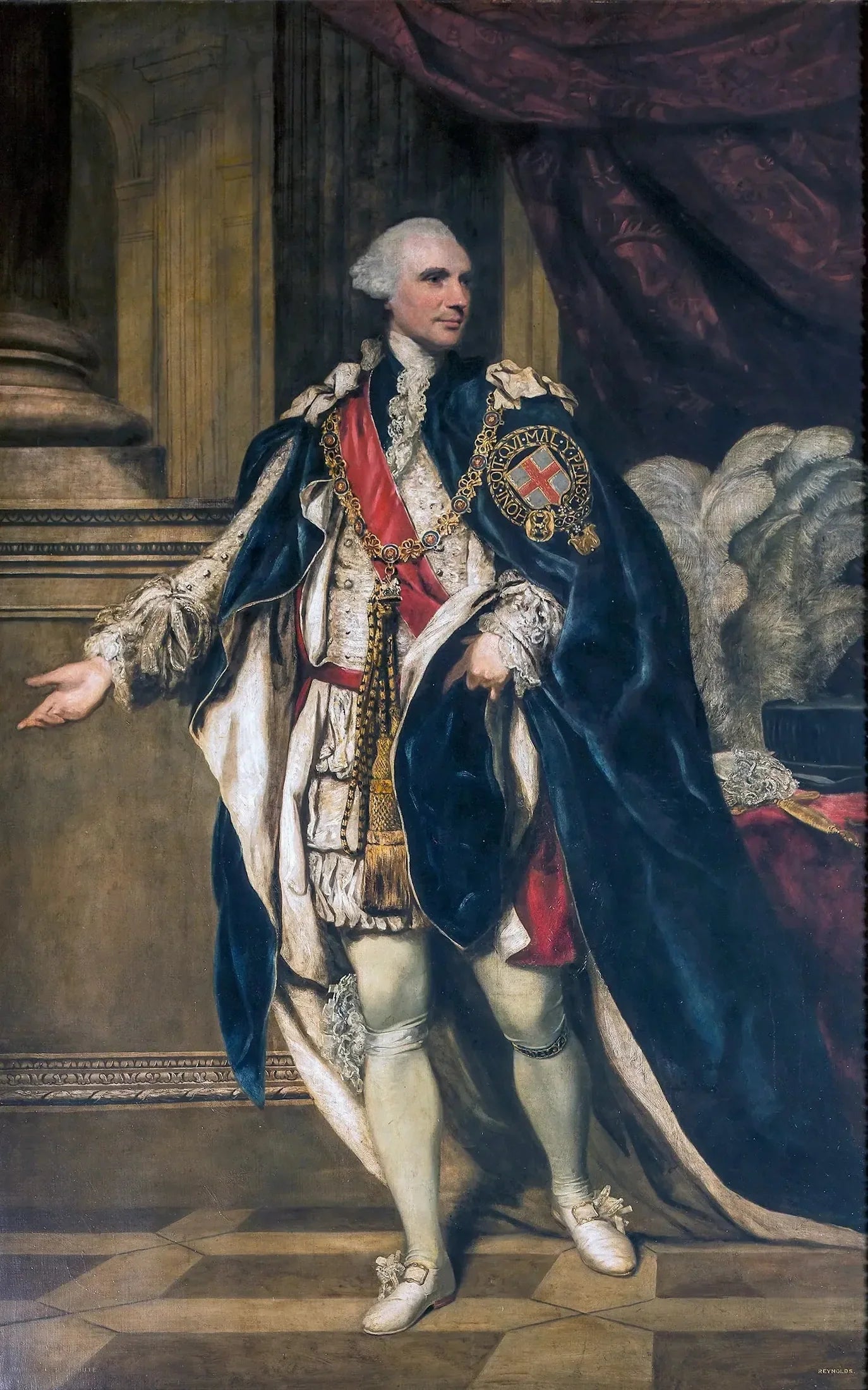 John Stuart, 3e comte de Bute - Joshua Reynolds image 1 copie de tableau peinte à la main