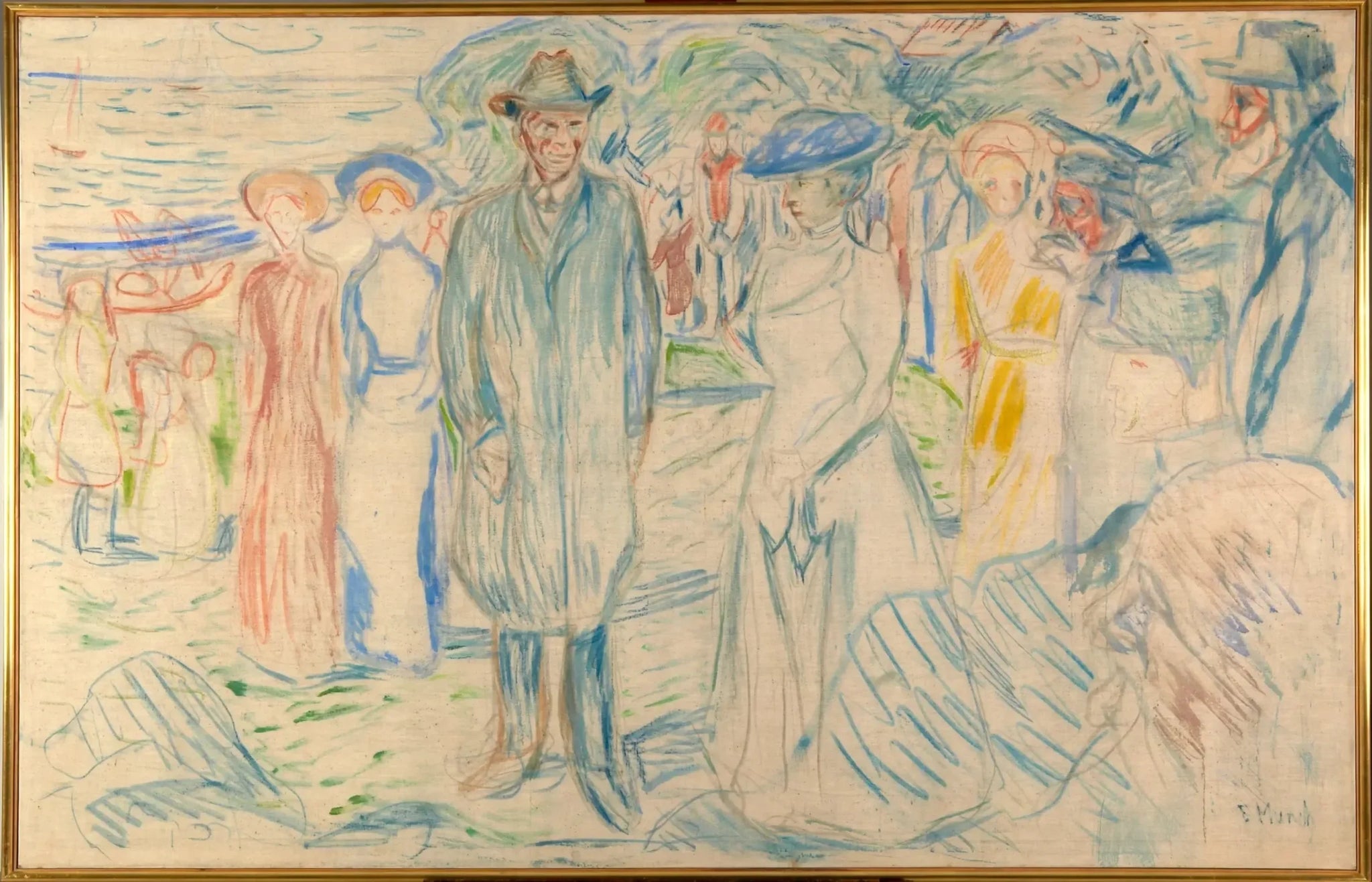 Jonas Lie avec sa famille - Edvard Munch image 1 tableau peint à l’huile sur toile