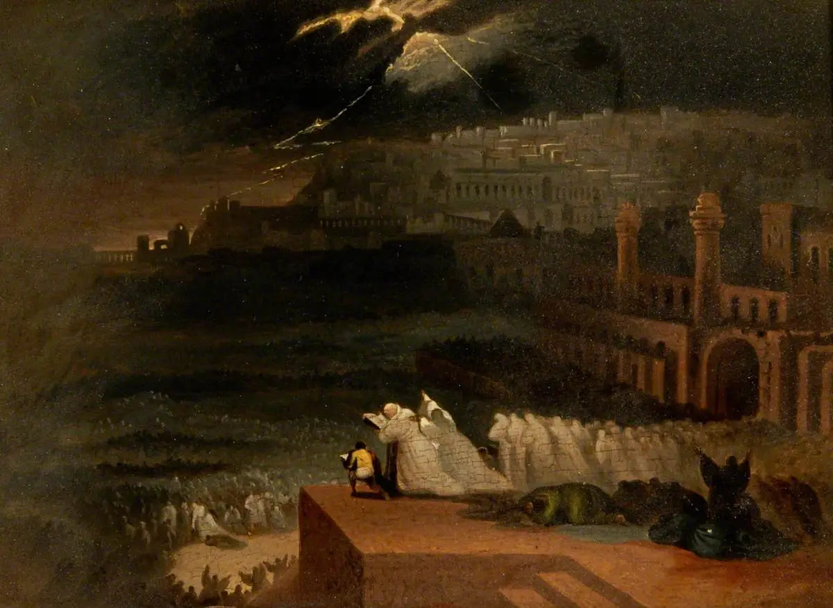 Jonas prêche devant Ninive - John Martin image 1 tableau peint à l’huile sur toile