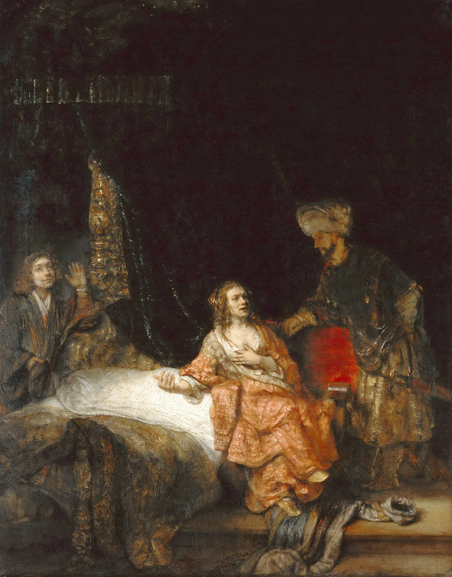Joseph accusé par la femme de Potiphar, Berlin – Rembrandt
