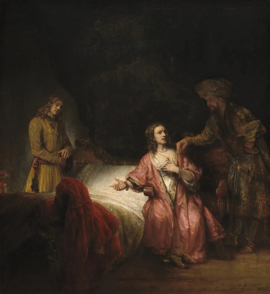 Joseph accusé par la femme de Potiphar - Rembrandt