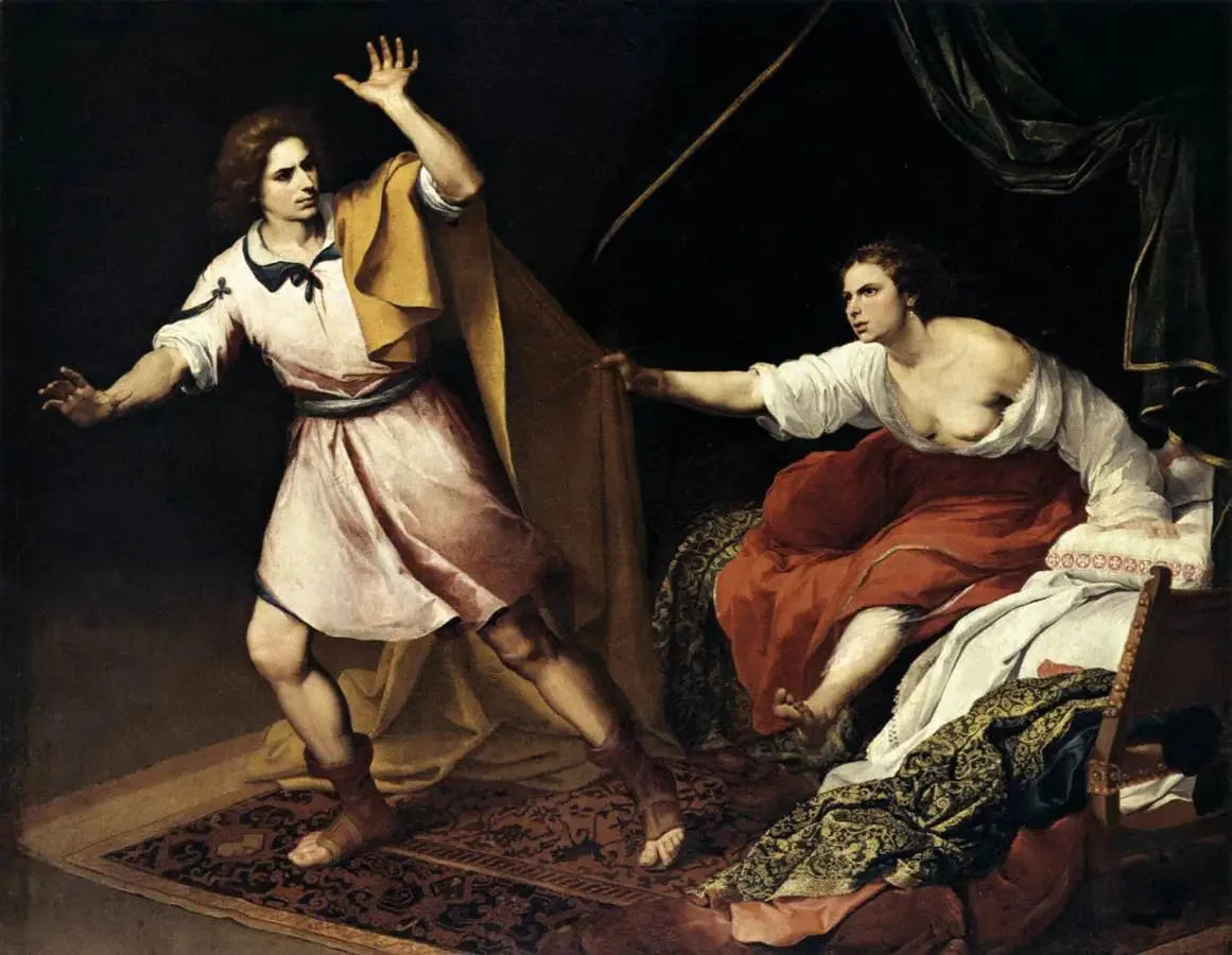 Joseph et la femme de Potiphar - Bartolomé Esteban Murillo image 1 reproduction de peinture à l’huile